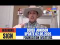 Derek Jonhson UPDATE 02.05.2026 | How the Swamp Is Being Drained Without Firing a Shot