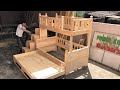 Amazing Design Ideas DIY Smart Bunk Bed | Woodworking Projects Smart Furniture Space Saving for Home