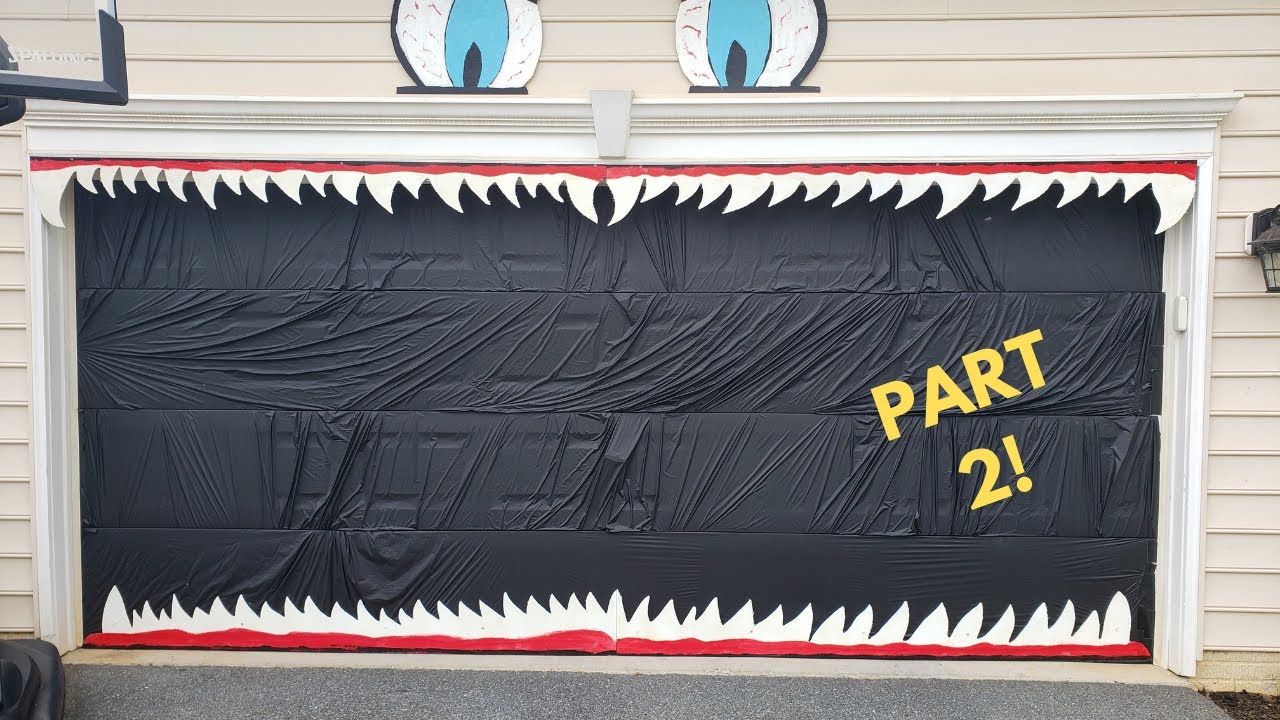 How To Make A Monster Garage Door Monster Garage Part 2 YouTube