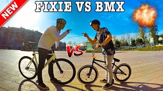 BMX vs FIXIE - PRIMEROS TRUCOS CON FIXIE