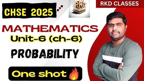 Waarschijnlijkheid in één keer || Wiskunde in één keer voor klas 12 || 2025 chse board spoedcursus