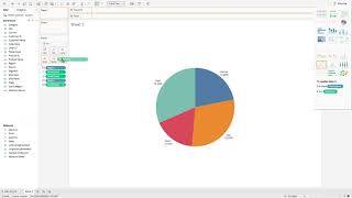 25 Learn Tableau in a Minute - Charts - Create a Basic Pie Chart