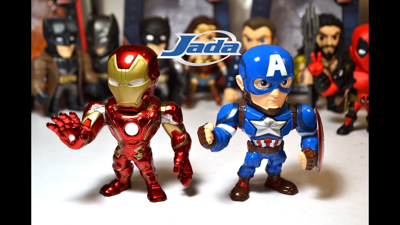 CAPTAIN AMERICA Civil War & IRON-MAN METALS DIE CAST Jada Toys FIGURES!