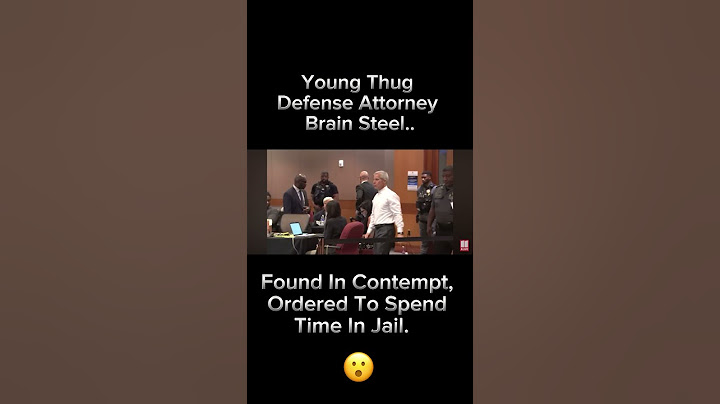 Young Thug Attorney Given Jail Time For Contempt. #youngthug #attorney #brian #steel #news #atlanta