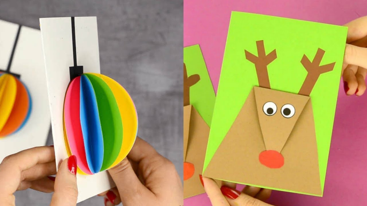 Christmas Cards Ideas How To Make Creative Handmade Christmas Cards 