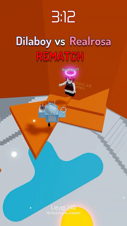 Realrosa VS Dilaboy REMATCH race in tower of hell 🤯😵‍💫 #roblox #shorts