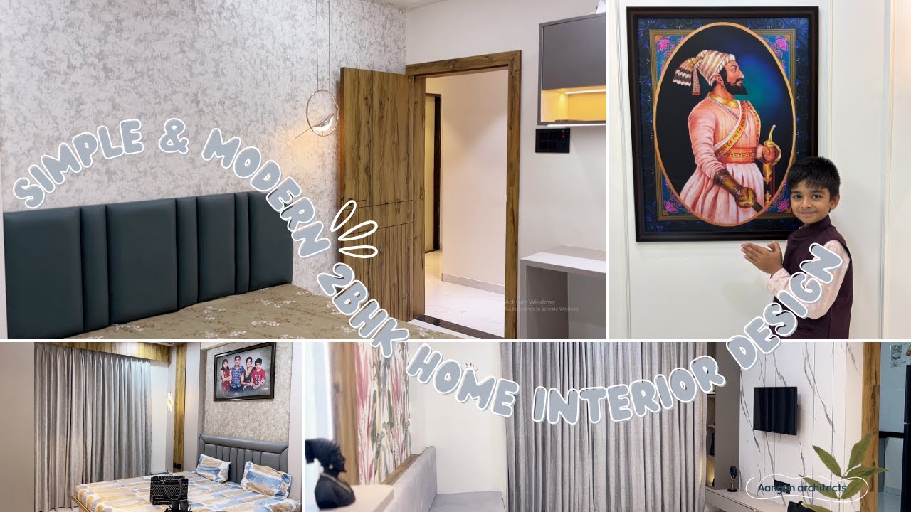 Simple & Modern | 2BHK home interior design | Interior Design ideas ...