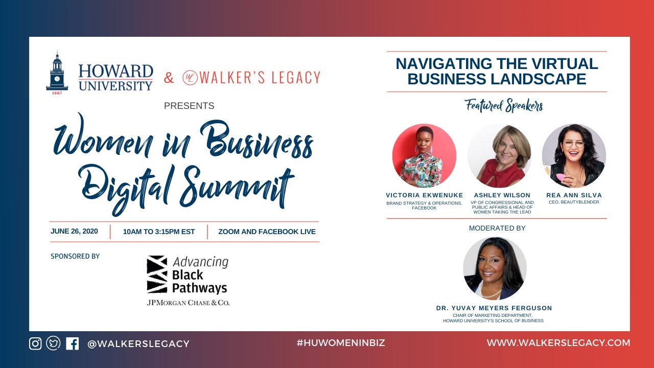 Navigating the Virtual Business Landscape | Women in Business Digital Summit with Howard University