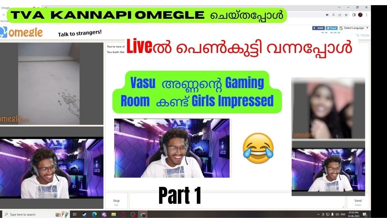 TVA KANNAPI OMEGLE ചെയ്തപ്പോൾ 😹 #thoppi #eaglegaming