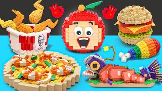 [LIVE] LEGO FOOD Compilation IRL: Fast Food, Dessert, Fast Food Stop  Motion Cooking & Asmr