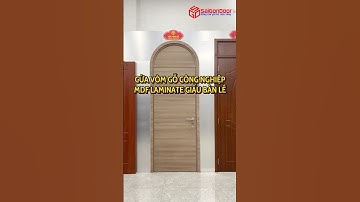 ✅ Cửa gỗ công nghiệp có ô fix vòm, là mẫu cửa vòm cong. Cánh cửa thì hình chữ nhật nhưng khung vòm