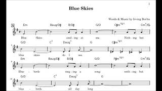 Video thumbnail of ""Blue Skies" Irving Berlin"