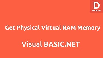 Get Physical Virtual RAM Memory in VB.NET
