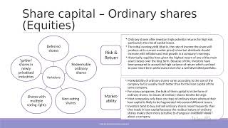 Topic 3: Long Term Finance
