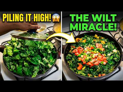 Chef Fills Pan to the BRIM With Collard Greens — You Won't Believe What Happens