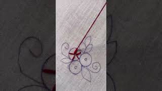 Beautiful Rose Embroidery Stitching #shorts #trending #embroidery #stitch #ytshorts