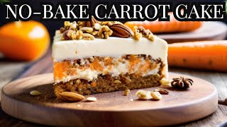 Healthy Raw Vegan Carrot Cake Recipe (No Sugar, No Dairy) with Cashew Frosting