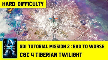 C&C 4 Tiberian Twilight - GDI Tutorial Mission 2 - Bad To Worse [Hard] 1080p
