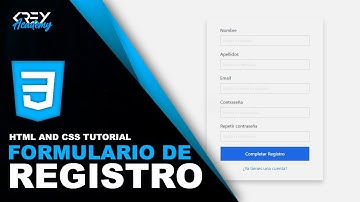 😮 Cómo hacer un FORMULARIO de REGISTRO con HTML CSS y JavaScript✅