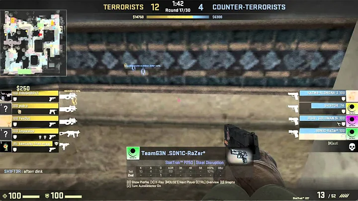 CS:GO dust2 Ninja Defuse - No Smoke, No Kit, No Flash