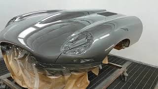 How to spray clear coat.Flowcoat.Нанесения лака. Jaguar e type.