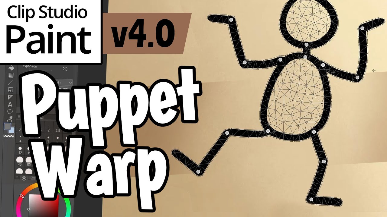 how to distort c lip studio Puppet Warp in Clip Studio Paint 4.0
