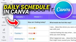 How to Make a Daily Schedule in Canva
