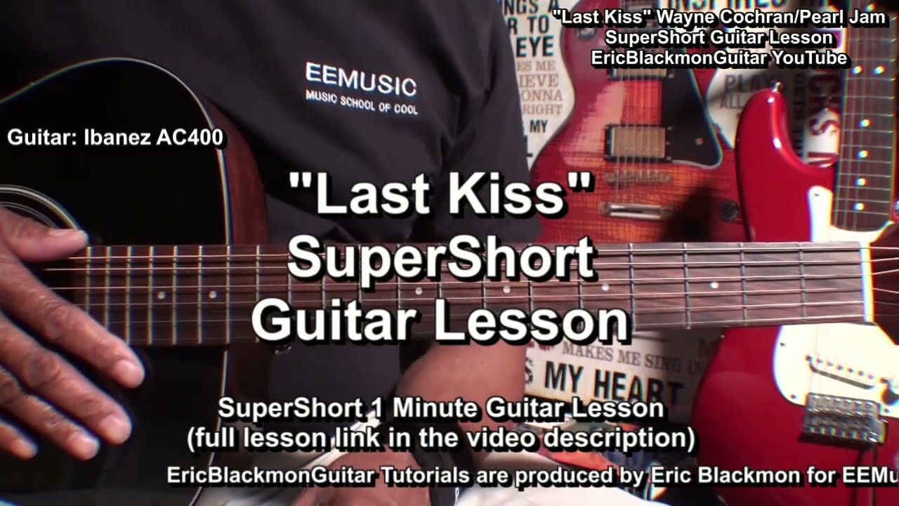 LAST KISS Pearl Jam 1 Minute Guitar Lesson SuperShorts