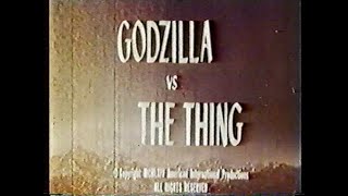 🇦🇺 Hollywood House Video Godzilla vs The Thing! VHS Open/Close