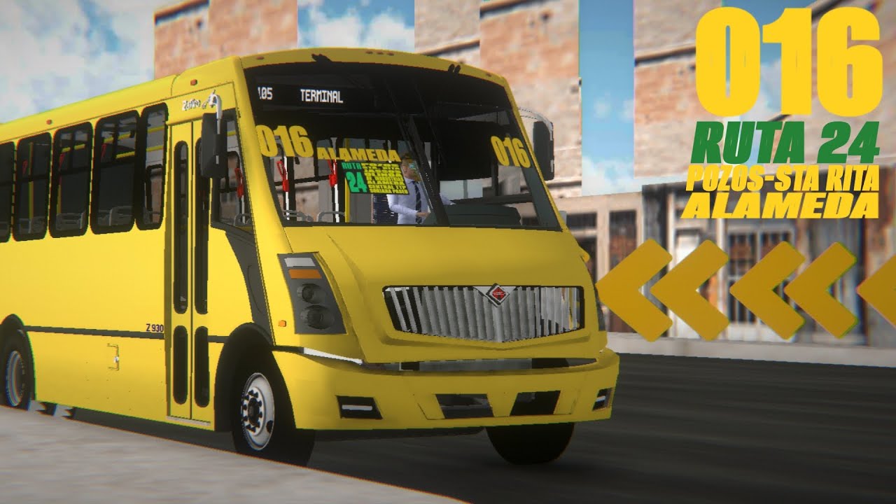 Trabajando en el 016:RUTA 24 POZOS,STA.RITA,ALAMEDA,OLINDA:PROTON BUS SIMULATOR 2