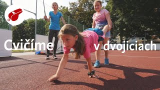 Dynamická rozcvička s frekvenčným rebríkom a 8 cvičení v dvojiciach s deťmi na 1. stupni ZŠ