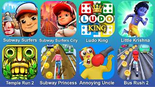 Subway Surfers,Subway Surfers City,Ludo King,Little Krishna,Temple Run 2,Subway Princess,Bus Rush 2 screenshot 3