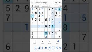 Sudoku Free Classic Puzzles Android | Daily Challenge October 3, 2021 screenshot 2