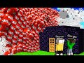 TSUNAMI di TNT contro CASA di OSSIDIANA in Minecraft!