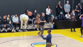 LeBron, Savannah, Zhuri and Gloria James and Anthony Davis are all here for Bronny’s G League debut