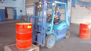 Forklift actual training PRE Assessment (TESDA) at Biñan Laguna