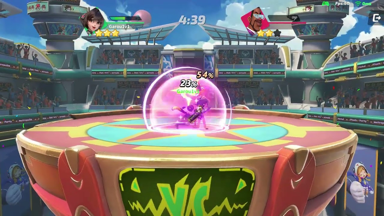 Flash Party 1v1 how this end setup skill