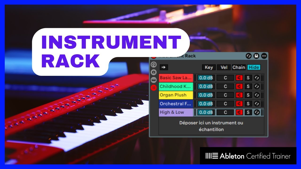 Le Rack d'instruments de Live 12