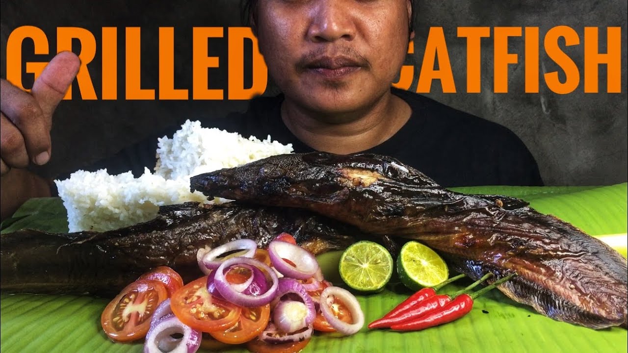 GRILLED CATFISH MUKBANG | INIHAW NA HITO | FILIPINO MUKBANG - YouTube