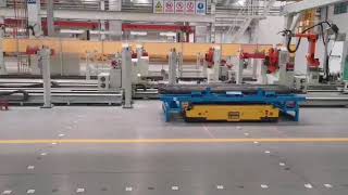 NAEC,which realizes intelligent logistics in the workshop for long-sized parts！#automation #AGV