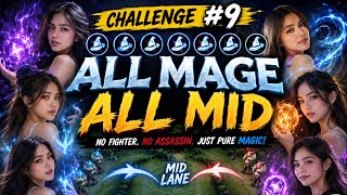 CHALLENGE #9: ALL  MAGE ALL MID #mobilelegends #mlbb #trending #mobilelegendsbangbang  screenshot 1