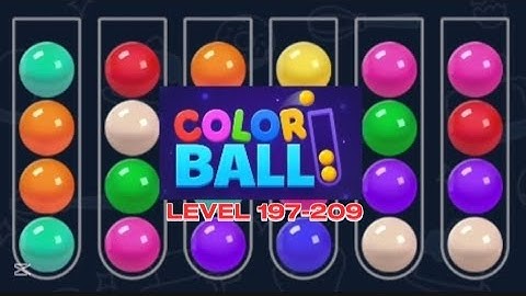 LEVEL 197-209 | FANTASTIC! COLOR BALL SORT GAME #viralvideo #trending #games