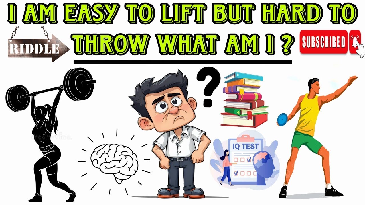 I AM EASY TO LIFT , BUT HARD TO THROW . WHAT AM I ? 🧠 ONLY GENIUS CAN