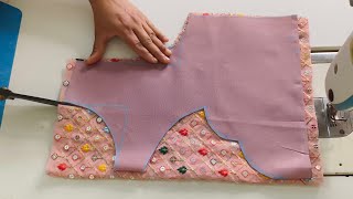 Designer Blouse Design Cutting and stitching Blouse Back Neck Designs | Back Neck Blouse Designs