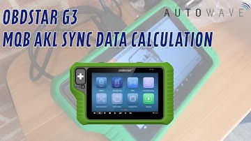 Obdstar G3 MQB AKL Sync Data Calculation Software