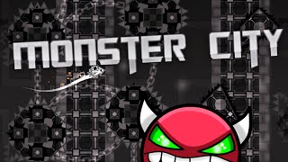 [Easy Demon] (141th demon) Geometry Dash - Demon Level - Monster City by SilverSoul screenshot 1