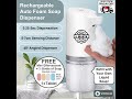 Woodles 400ML Rechargeable Automatic Soap FOAM Dispenser Touchless Smart Infrared Sensor mp3