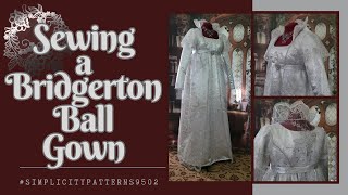 Sewing a Bridgerton Ballgown #simplicitypatternS9502