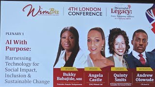 Plenary 1 at WimBiz. AI With Purpose: Harnessing Technology for Social Impact & Sustainable Change