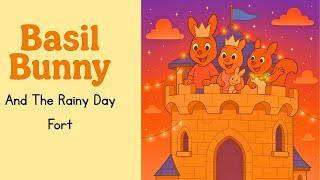 🏠 Basil Bunny and the Rainy Day Fort ☔ | Cozy Read Aloud Story for Kids | Imagination & Friendship
